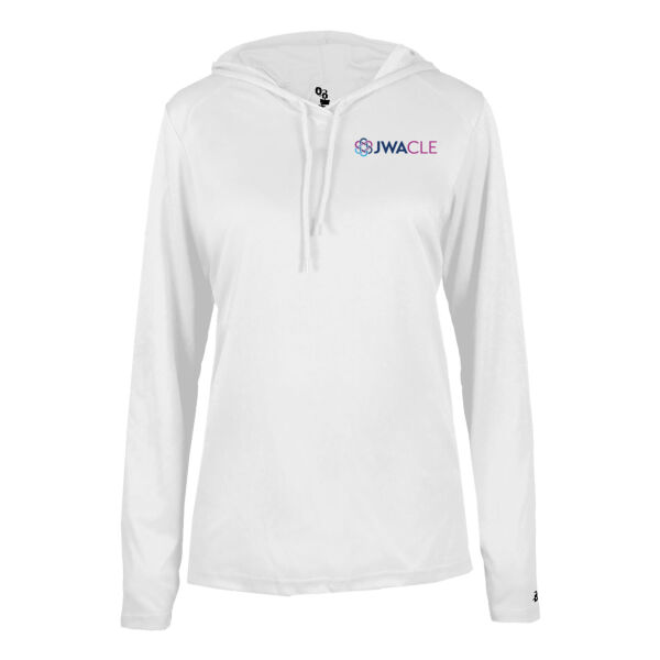Badger Sport - Ladies B-Core Long Sleeve Hoodie - Printed Logo Thumbnail