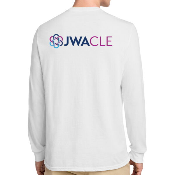 District® Perfect Blend® CVC Long Sleeve Tee - Printed Logos Thumbnail