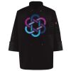 Ten Pearl Button Black Chef Coat Thumbnail